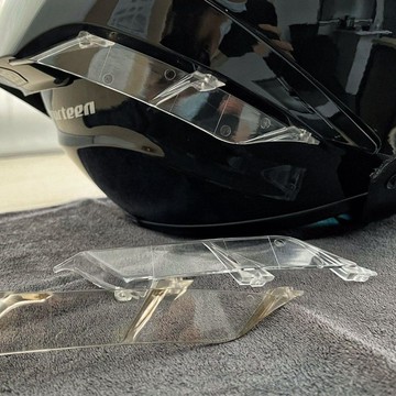 免運🛒SHOEI x14頭盔通用改裝透明/茶色側風翼 不配螺絲