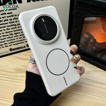 超薄磨砂散熱柔潤細圈磁吸充電全包防摔手機殼適用 榮耀magic7 100pro 300Ultra 磨砂細圈磁吸全包防摔殼
