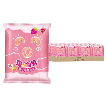 乖乖 玉米脆果 彎的脆果 草莓煉乳  40g  12包