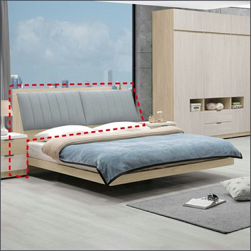 5 / 6尺床頭箱 標準雙人 雙人加大 床頭背板 床片 【275B0433】Leader傢居館275-K305