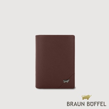 【BRAUN BUFFEL】加利恩-A 4卡名片夾-培土棕(德國小金牛台灣總代理)/BF561-143-POS