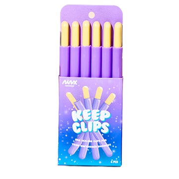 Keep Clips巧克力棒造型多用途密封棒 封口夾  20.4 x 1.5 x 8cm  紫色  1組