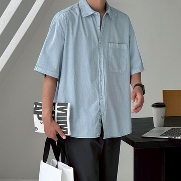 【Metanoia】🇰🇷韓製 水洗短袖襯衫