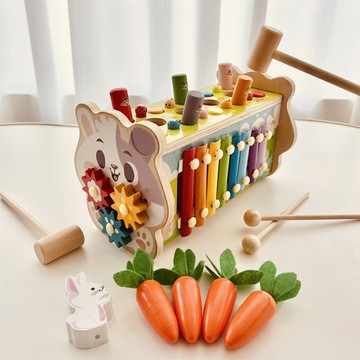 台灣發貨🔸打地鼠玩具✅幼兒早教玩具 手眼協調教具 兒童打地鼠遊戲 寶寶益智玩具 敲琴打地鼠遊戲