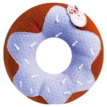 GBPH 好寶貝 潔牙香氛發聲寵物玩具 法式乳酸甜甜圈  13.5 x 3cm  芋頭奶油巧克力  1個