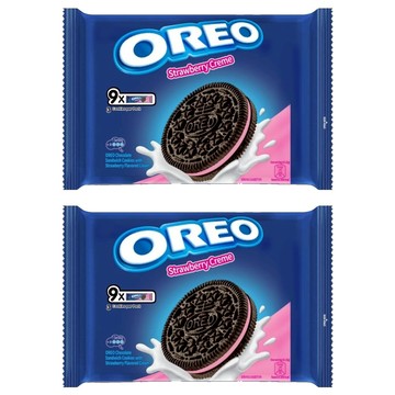 OREO 奧利奧 夾心餅乾 草莓口味 9包入  236.25g  2袋