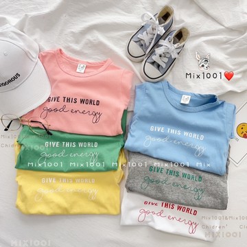 🌈✨mix1001❤️台灣製書寫字印字上衣✨兒童印字穿搭上衣 5-17