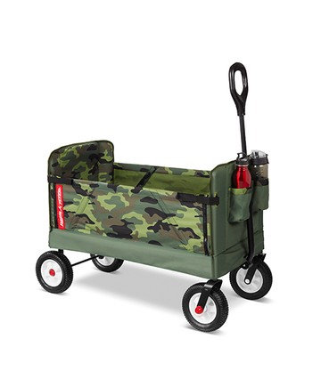 迷彩先鋒三合一全地形折疊拖車(橡膠胎)