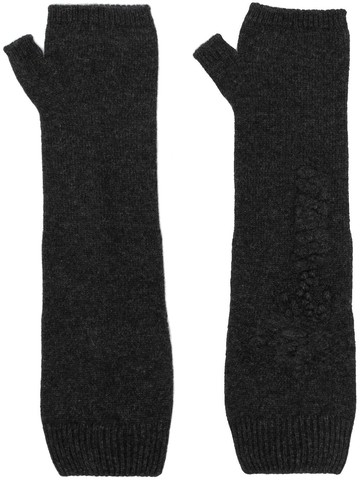 Barrie - cashmere fingerless mittens - unisex - Cashmere - One Size - Grey