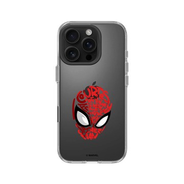 iPhone 16 Pro Clear Case（相機按鈕） 透明 - 迪士尼-漫威 Marvel - 蜘蛛人-文字設計