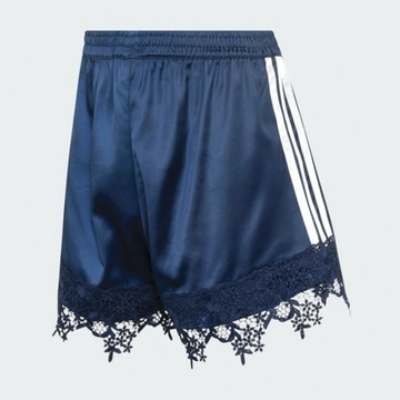 Adidas 愛迪達 Fb Sat Lace Sho LD1811 女 短褲 運動短褲 休閒短褲 蕾絲下擺 深藍
