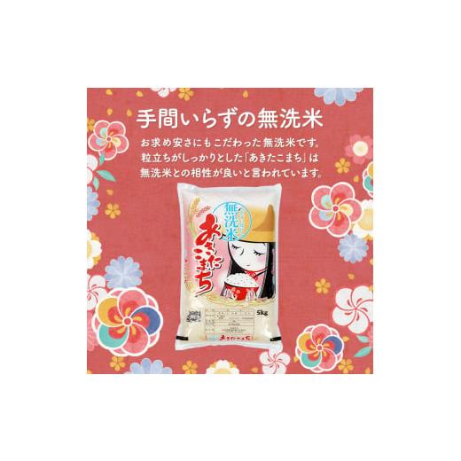 ふるさと納税 秋田県 男鹿市 定期便 令和5年産 『こまち娘』あきたこまち 無洗米 10kg  5kg×2袋3ヶ月連続発送（合計30kg）吉運商店 秋田県 男鹿市