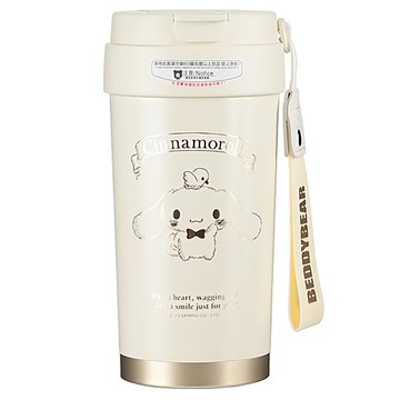 BEDDYBEAR 杯具熊 陶瓷內膽輕心咖啡杯 雙層陶瓷覆層 長效保溫  白金大耳狗  500ml  1個