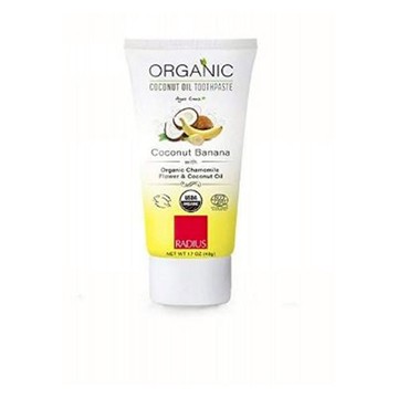 Organic Coconut Toothpaste Coconut Banana 3 Oz by Radius Toothbrushes