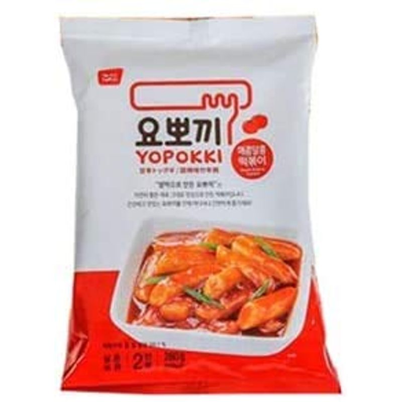 ヨポキ ヨッポギ トッポキ 甘辛味 280g (2人前) X 5個 韓国グルメで人気の「トッポギ」を手軽に楽しめるインスタント食品