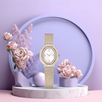 SWAROVSKI 施華洛世奇 Matrix Octagon 晶彩時刻 時尚腕錶 女錶 手錶 禮物-30x25mm 5732501