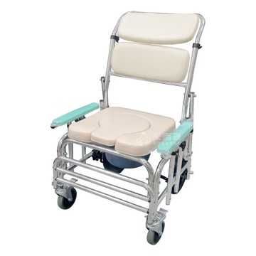 來而康 恆伸 機械椅 (未滅菌) er-4352 鋁合金 附輪 扶手椅背可調 便盆椅 便椅