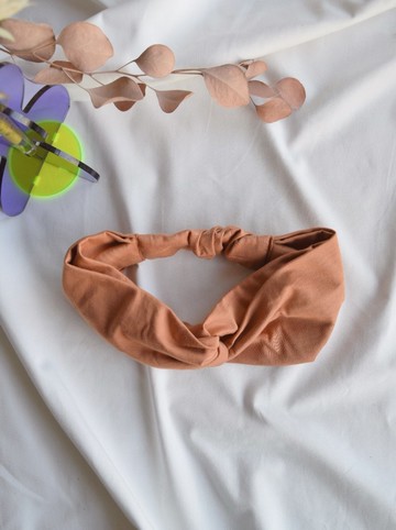 新款 高品質【祕魯T恤】交叉款髮帶 煙燻灰