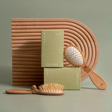 uffy無非-旋木梳-遠紅外線折疊按摩梳-紓壓/放鬆頭皮/台灣製造