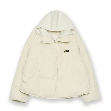 5th STREET｜女裝｜連帽羽絨外套 ｜淺卡其