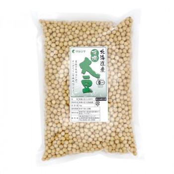 マルシマ 北海道産有機大豆 1kg×2袋 2341 (軽減税率対象)