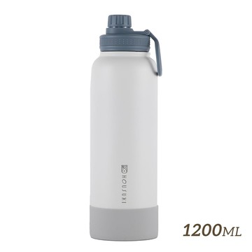 【HOUSUXI】大容量保冷保溫瓶(附吸管)1200ml-雪白＜售價已折＞
