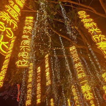 led樹藤銅線燈戶外防水圣誕節日櫥窗裝飾銅絲燈馬尾燈串古詩詞燈