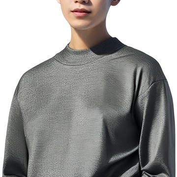 Meet Warm SGS認證 單向導濕保暖發熱衣 男立領  XL  淺灰