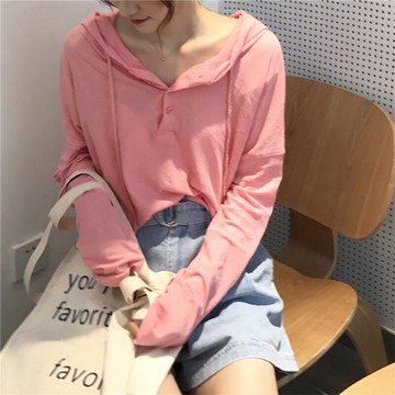 超火cec衛衣女早秋ulzzang薄款外套ins潮bf慵懶風寬松上衣服