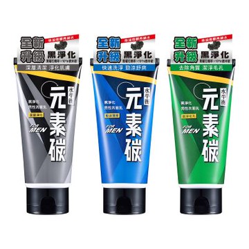 【水平衡】元素碳黑淨化男性洗面乳100g