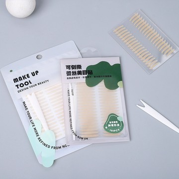 ✨台灣現貨📦超自然 側撕 雙眼皮貼 自然橄欖 袋裝120回【送Y型叉】防水 防汗 隱形 定型 美目貼 #丹丹悅生活
