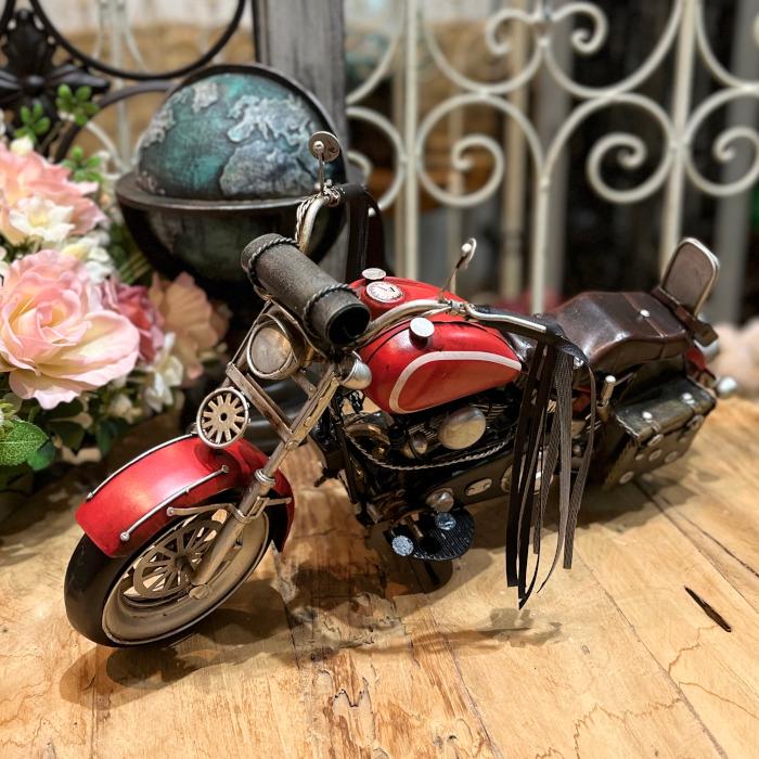 ブリキ モーターサイクル バイク レッド ハーレー コレクション
