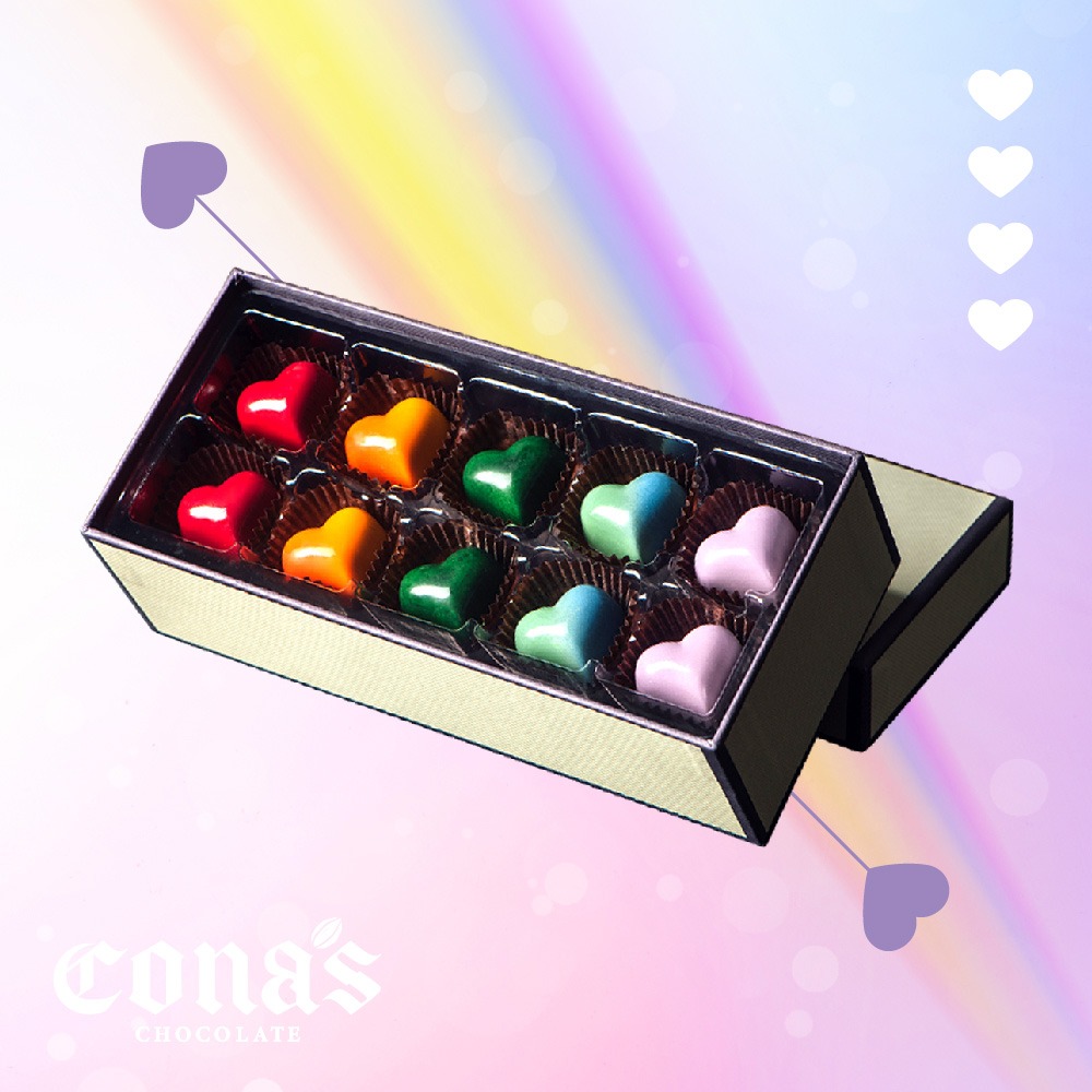 🚐24H出貨【Cona's妮娜巧克力】愛●無限巧克力禮盒 (10入/盒)