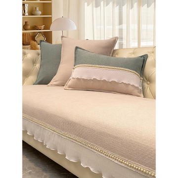 法式沙發墊四季通用坐墊輕奢現代高端防滑歐式真皮沙發套罩蓋布巾