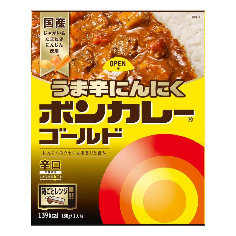 大塚食品 ボンカレーゴールド うま辛 にんにく 辛口 180g ×5個