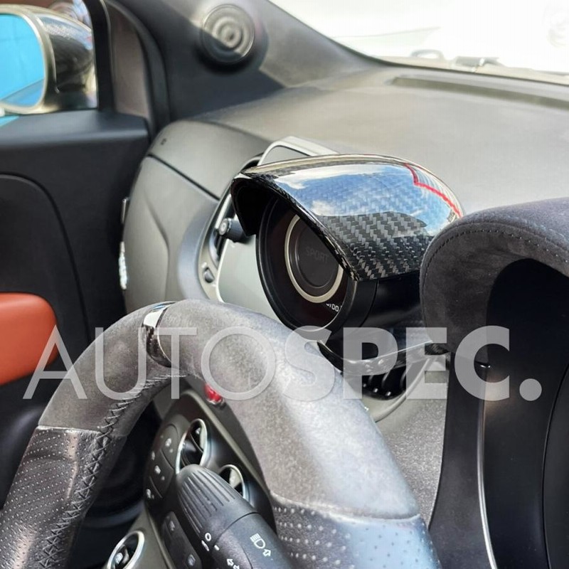 THREEHUNDRED カーボン ブーストメーター フード ABARTH 500