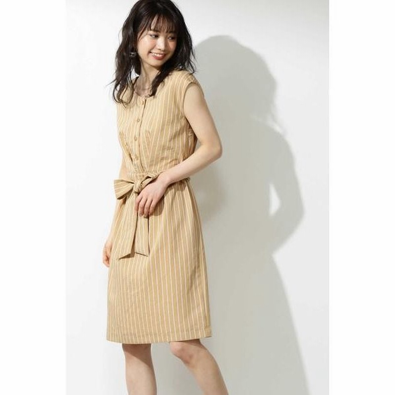 Proportion Body Dressing プロポーションボディドレッシング バックシャンピンストライプワンピース 通販 Lineポイント最大0 5 Get Lineショッピング