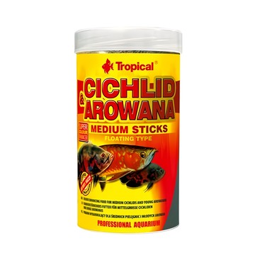 Tropical 高蛋白龍魚中大型魚成長飼料 - 中型飼料、浮性  250ml  1瓶