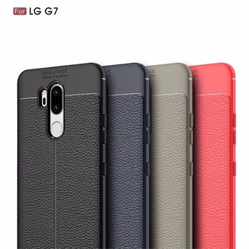 適用于LG G7手機殼G7 ThinQ保護套lg g7軟殼皮紋防摔硅膠套男女
