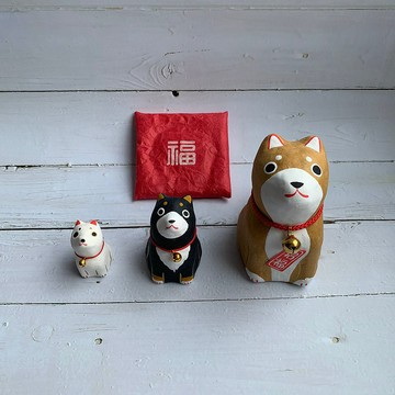日本吉祥物-柴犬-和紙製-生肖吉祥物 狗派 犬派
