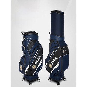 美國PGA 萬向四輪高爾夫球包男士航空托運包多功能伸縮全防水球包