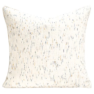 KUIBAO 快豹生活 時雅仿棉麻素色拼接抱枕套  45 x 45cm  黎思