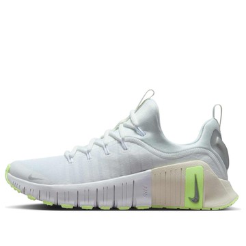 (WMNS) Nike Free Metcon 6 'White Metallic Silver Barely Volt'