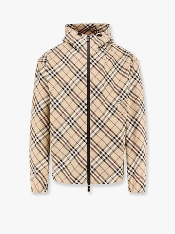 Traditional check jacket with ekd embroidery - BURBERRY - gender_Man
