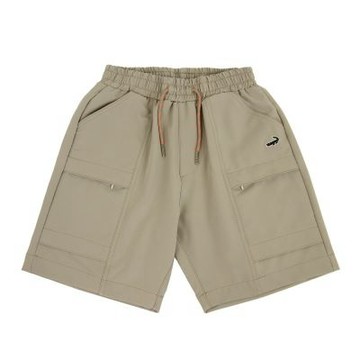 Crocodile Junior 小鱷魚童裝-鱷魚彈性平織短褲-卡其色 ( 101605-15 大碼款)