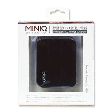 MINIQ 6A 4孔急速充電器-黑/白 盒損品 充電頭