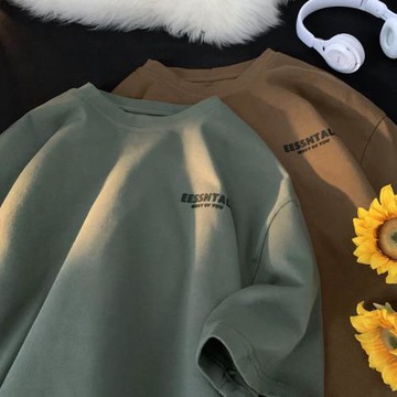 液態棉短袖T恤男夏oversize美式復古衣服潮牌潮流320g重磅t桖半袖