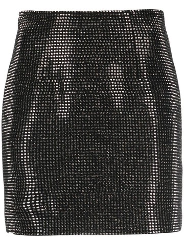 Roland Mouret - sequin mini skirt - women - Polyester/Polyester - 10 - Black