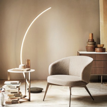 H&R安室家  LED光影弧線落地燈ZA0069