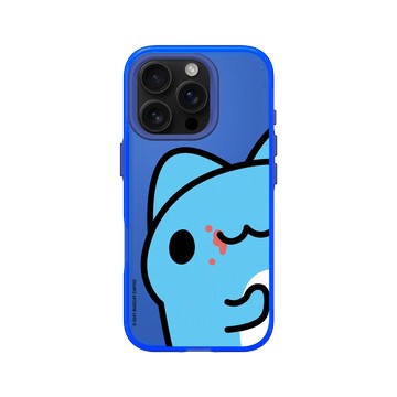 iPhone 16 Pro Clear 激光藍 - 貓貓蟲咖波 Bugcat Capoo - 咖波偷看你